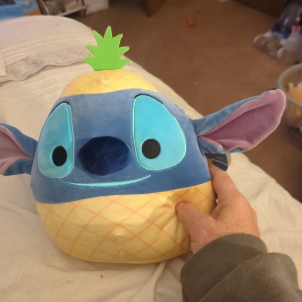 Squishmallows Blue and Yellow Stuffed Animal